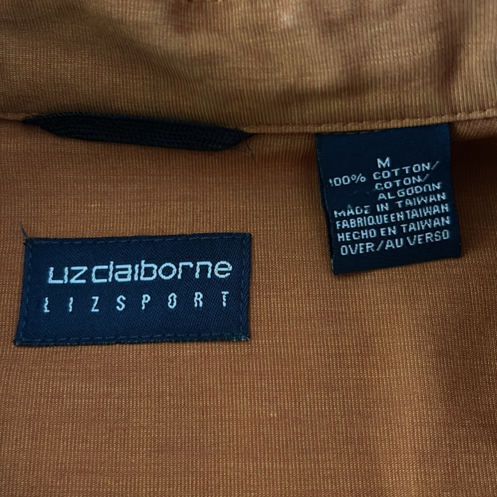 Rust Stretch Button-Up Collared Shirt - Picture 5 of 6